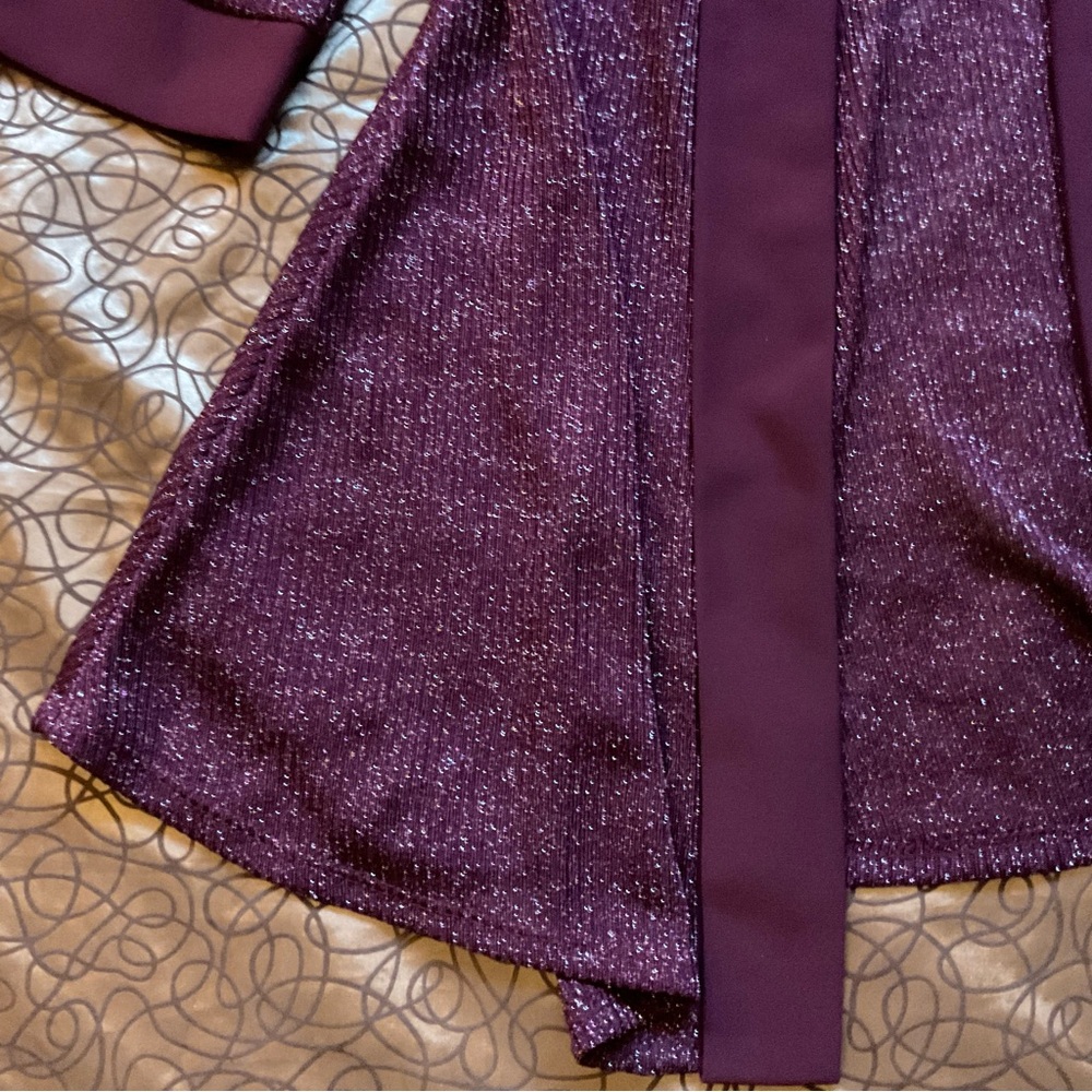 Vintage R & M Collection Purple Open-Front Outer Garment - Picture 4 of 6